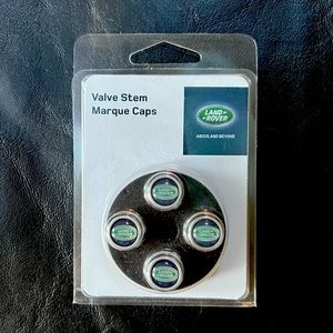 Authentic Land Rover Valve Marquee Stem Caps.